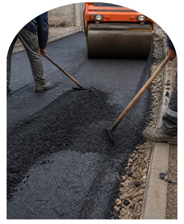 Асфальтирование территории и площадок под ключ в Феодосии